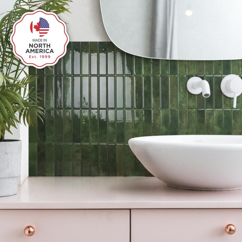 SMART TILES Peel and Stick Backsplash - 5 Sheets of 11.43"" x 9"" - 3D Adhesive Peel and Stick Tile Backsplash for Kitchen, Bathroom, Wall Tile - Image 5